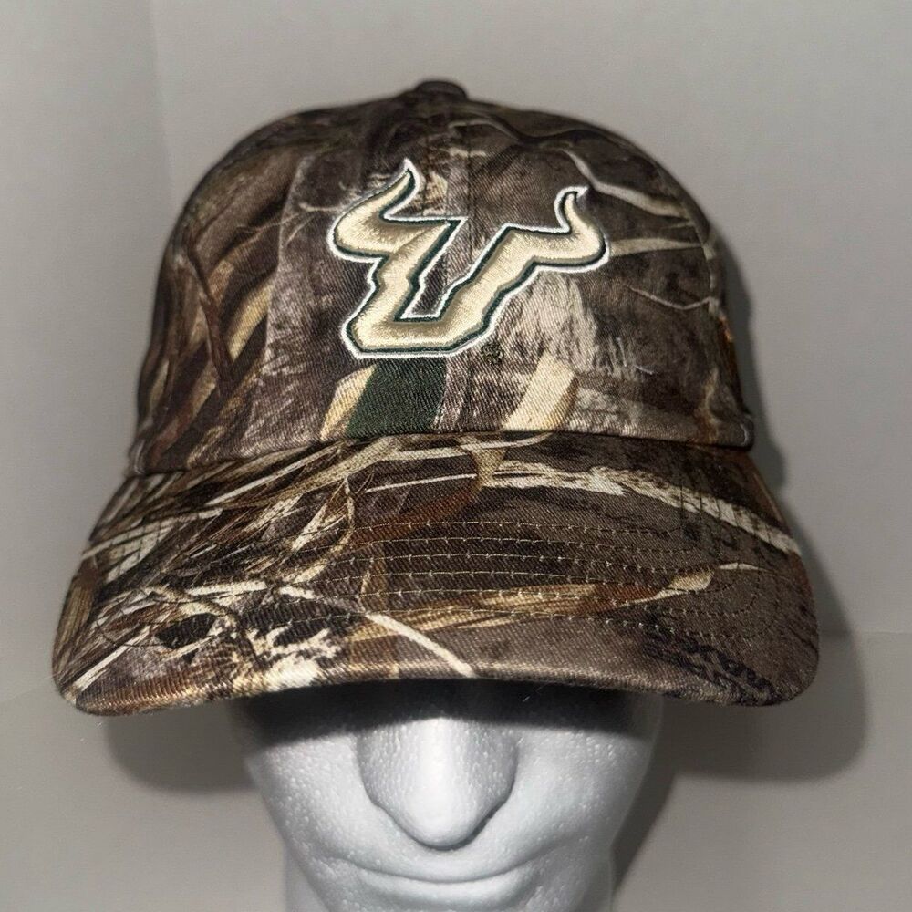 University of South Florida Bulls Hat Camo Strapback Embroidered NCAA Cap NWT